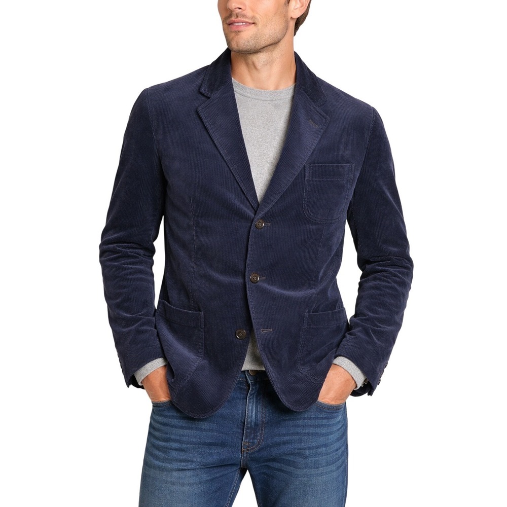 Polo Ralph Lauren‎ Corduroy Blazer Wide Wale Navy Tailored Fit NWT Preppy XL